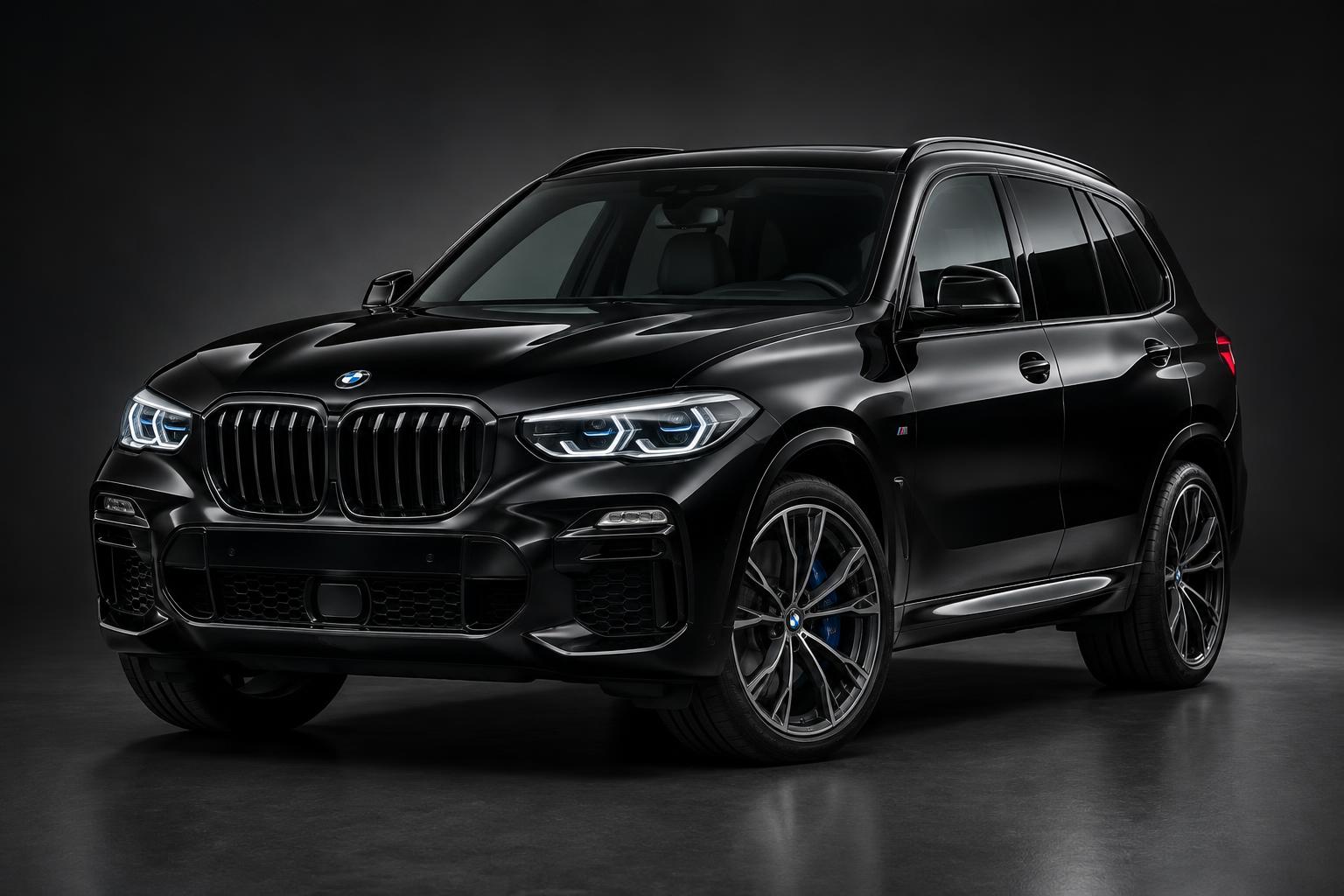 Illustrative black BMW X5 luxury SUV
